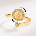 Rotating gemstone ring