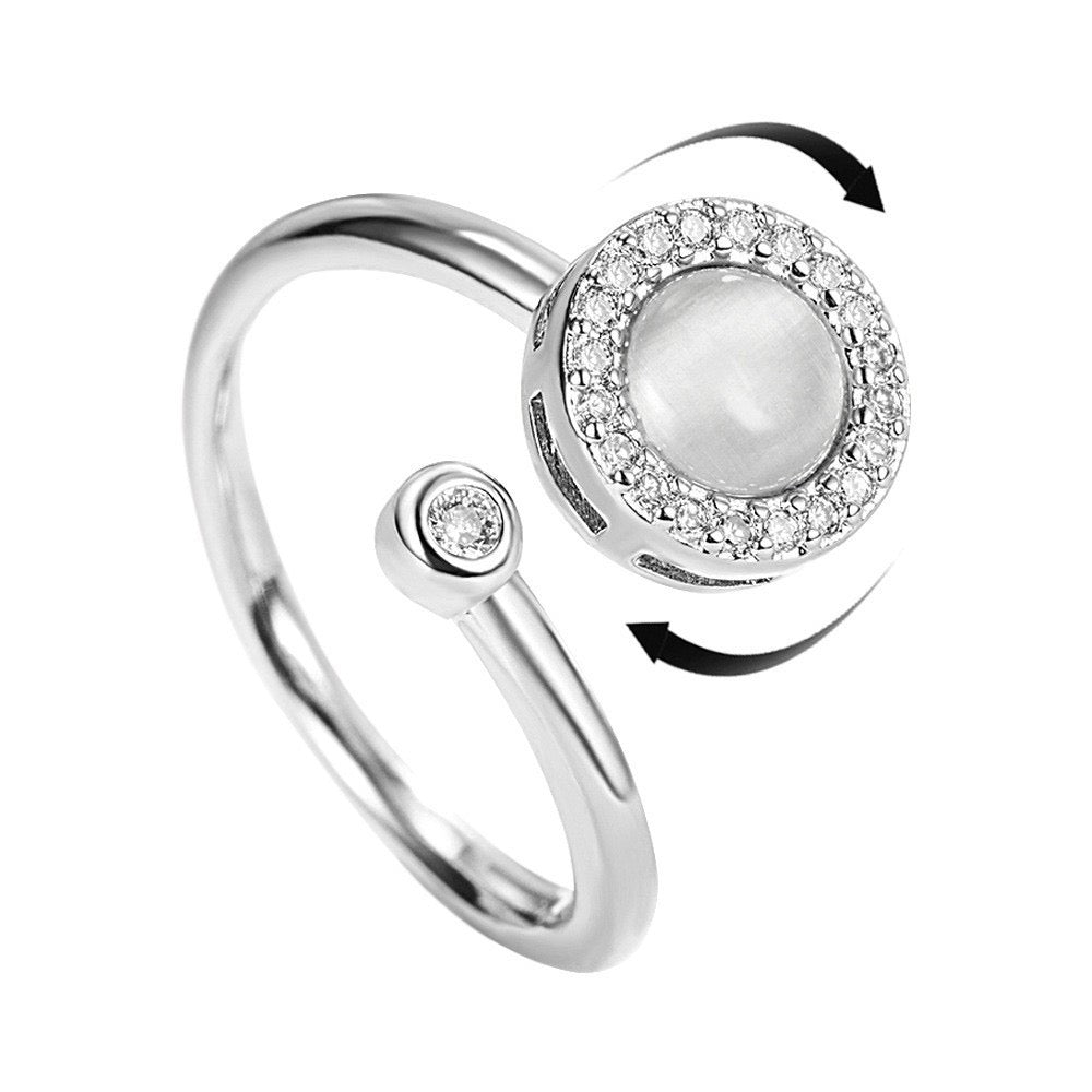 Rotating gemstone ring