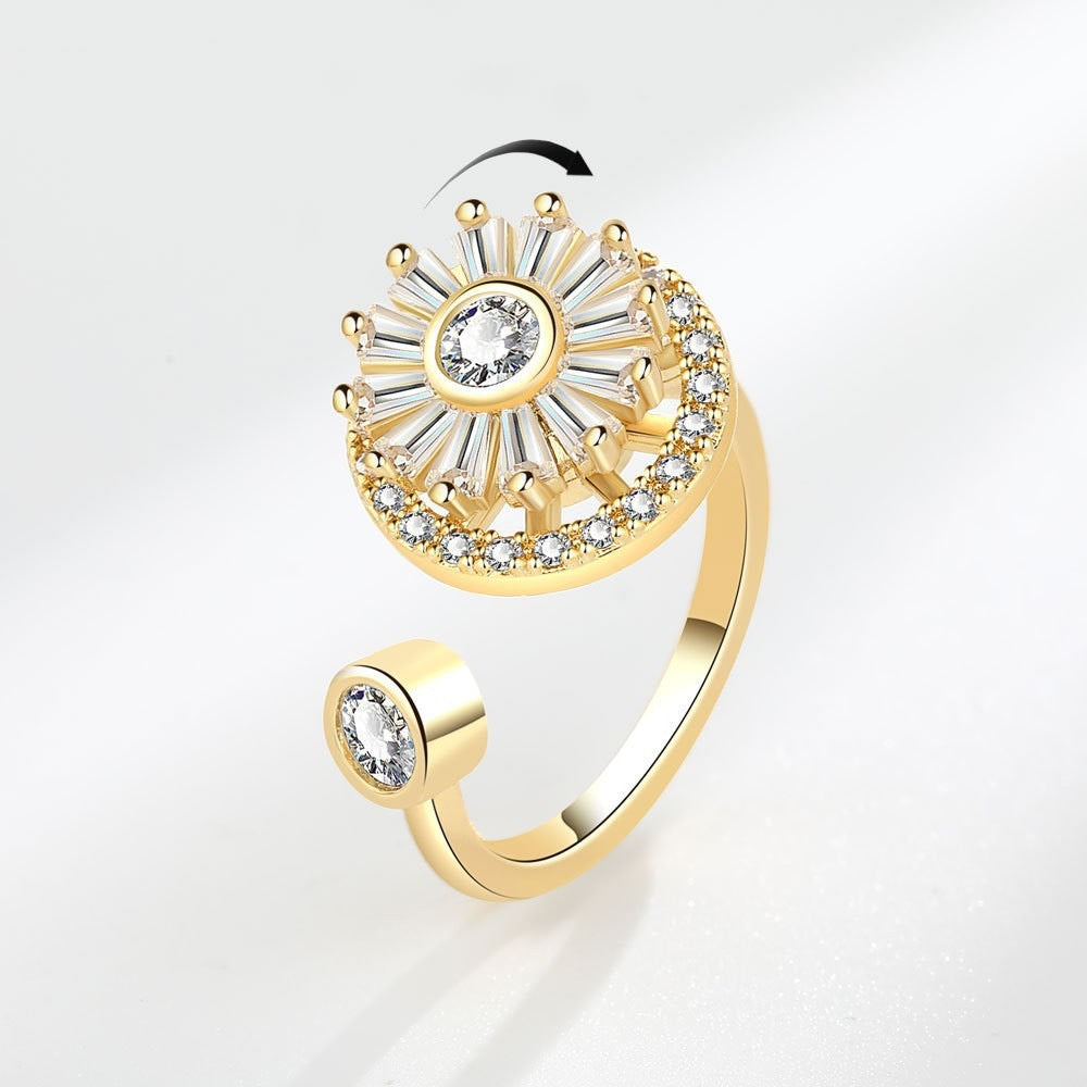 Circular Diamond Flower