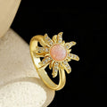 Rotating Sunflower Ring