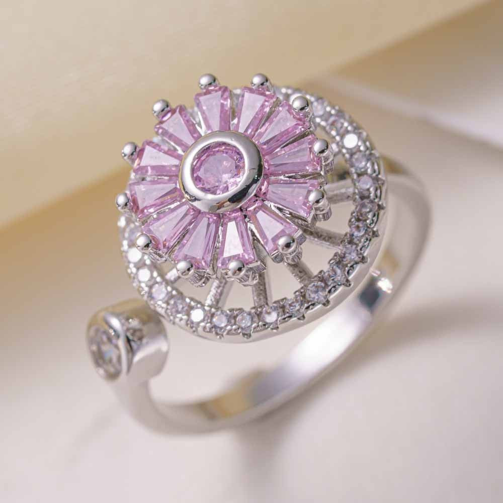 Circular Diamond Flower